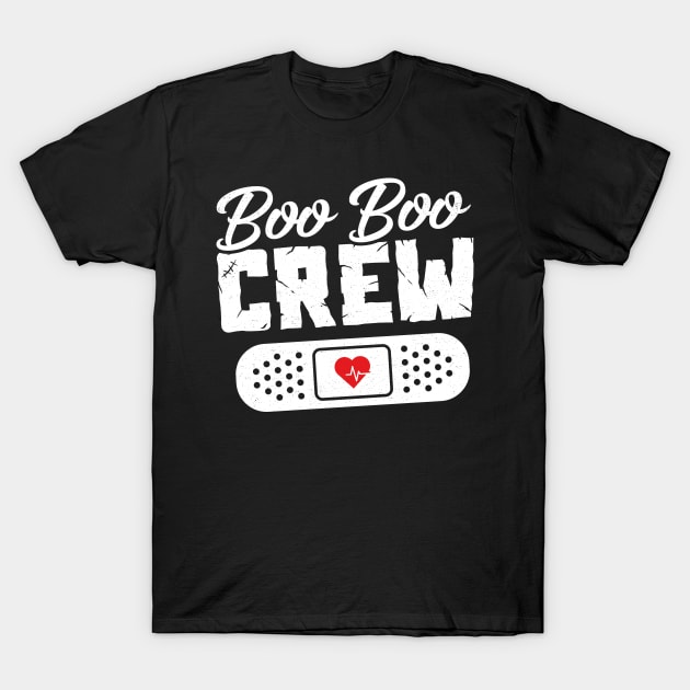 Boo Boo Crew Cute Nurse Costume Girls Funny Halloween T-Shirt by trendingoriginals